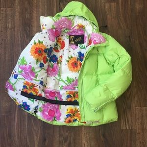 Lime green Skea Paris Vail Ski Jacket